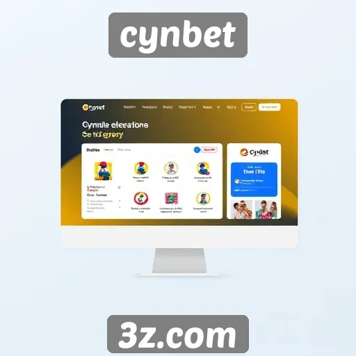 interface do site cynbet é intuitiva e amigável