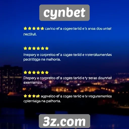 Feedback dos usuários sobre a experiência no cynbet